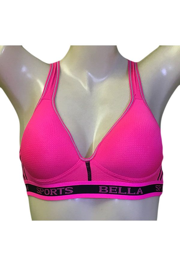 24 Wholesale Bella Lady's Sports Bra Size 38b - at
