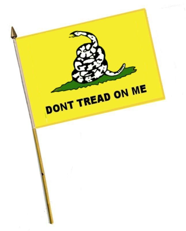 60 pieces of Dont Tread On Me Stick Flags
