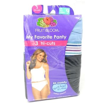 16 Pieces Fruit Of The Loom Ladies HI-Cut Panties 3-Pack - Womens Panties &  Underwear - at 