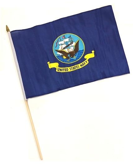60 Pieces of Hnf 18. Military Navy Stick Flags