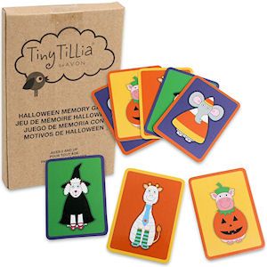 96 Wholesale Tiny Tilla Halloween Memory Match Games