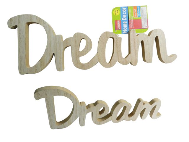 96 Pieces of Wooden Word Decor, "dream" Size: 15.25" Wide