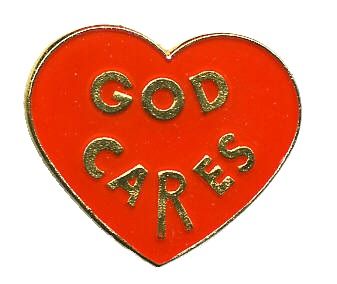 96 Pieces of Brass Hat Pin, "god Cares",