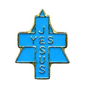 96 Pieces of Brass Hat Pin, "yes Jesus",