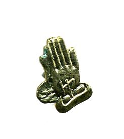 96 Pieces of Brass Hat Pin, Praying Hands,
