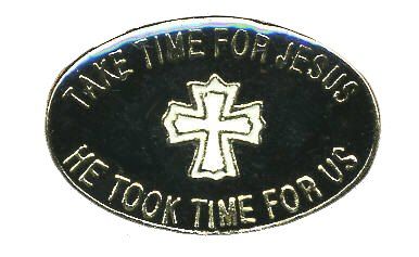 96 Pieces of Brass Hat Pin, "take Time For Jesus - He Took Time For us