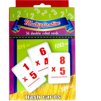 48 Pieces of Flash Cards, Multiplication, 36 cards 