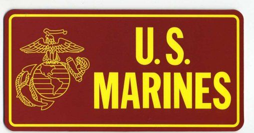 96 Pieces of 2.75" X 5.5" Magnet, U.s. Marines