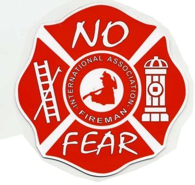 96 Pieces of 5" Diameter Magnet, No Fear / International Association Fireman
