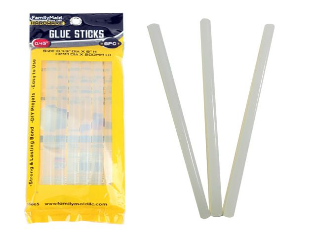 144 Wholesale 6pc Glue Gun Glue Sticks