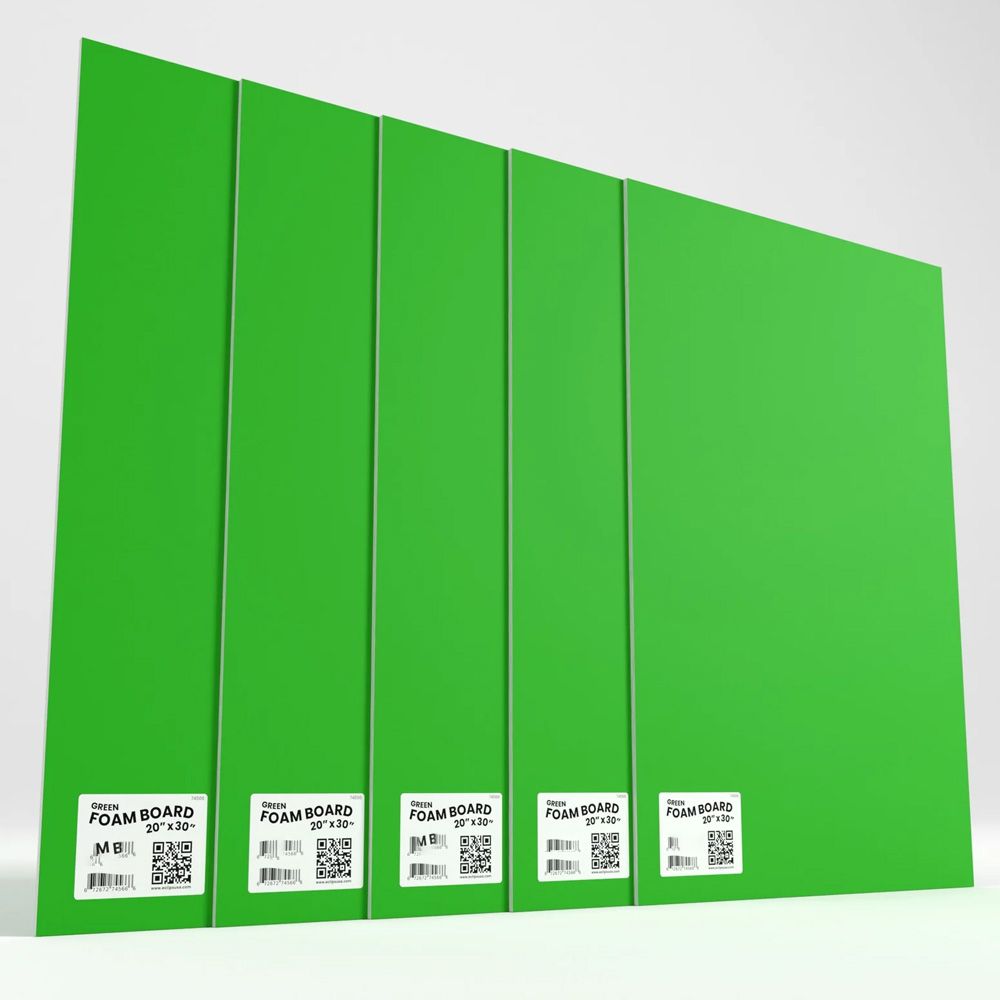 25 Pieces of Green Foam Boards - 20 X 30 Inches