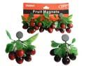144 Pieces of 3 Piece Fruit Magnets Cherry Design