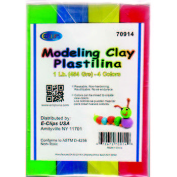 24 Packs of Modeling Clay 4 Pack