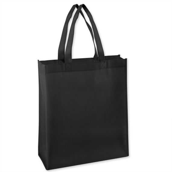 100 Pieces 15 Inch Grocery Tote Bag - Black Color Only - Tote Bags ...