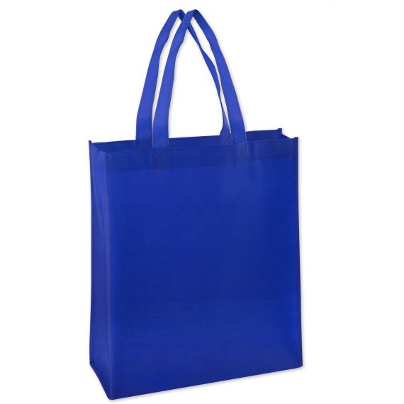 100 Wholesale 15 Inch Grocery Tote Bag - Blue Color Only