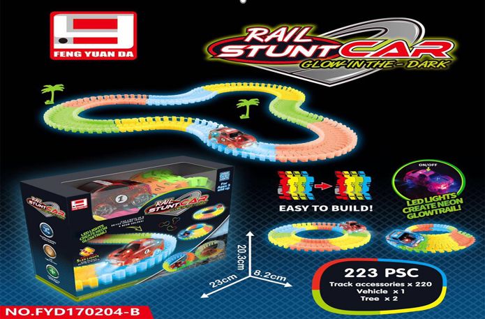 36 Wholesale Glow In The Dark Race Track Small
