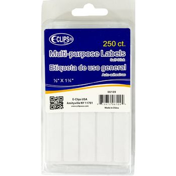 36 Pieces of Multipurpose White Labels - 250 Count