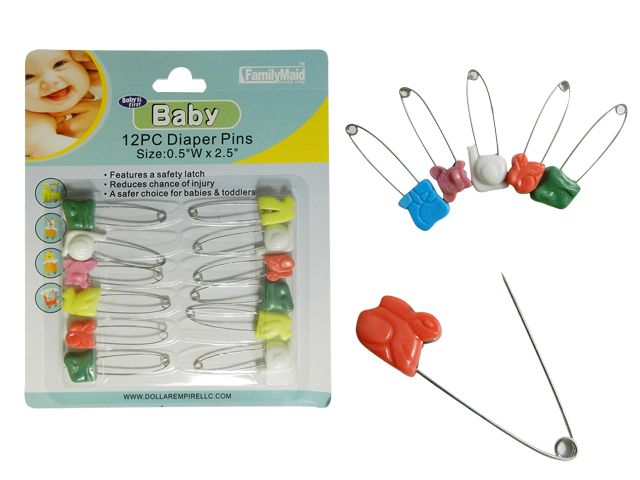 144 Pieces of Baby Diaper PinS- 12 Piece