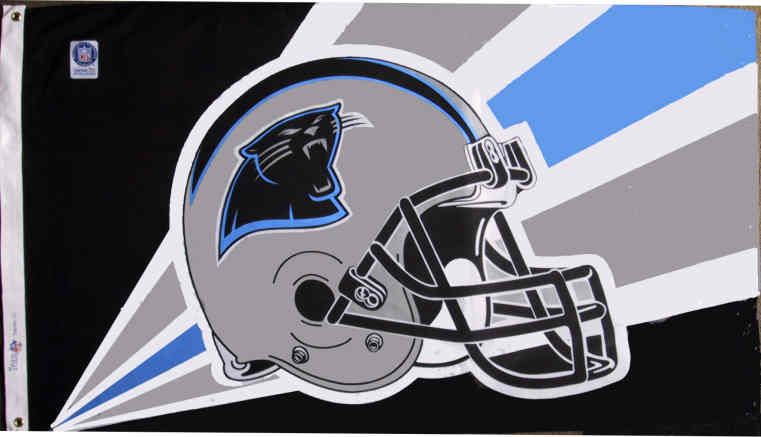 4 Wholesale 3' X 5' Carolina Panthers Nfl Licensed Flag, Helmet Design,  American Made Flag With Grommets