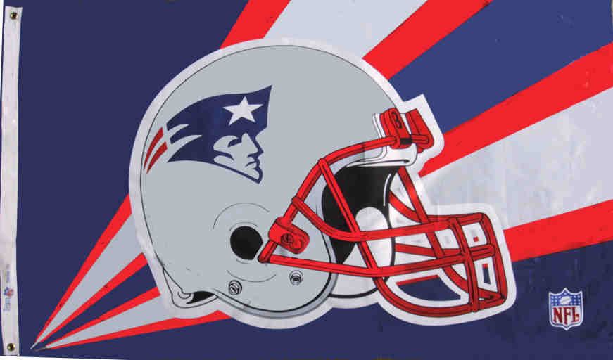 4 Wholesale 3' X 5' New England Patriots Licensed Nfl Flag, Helmet Design,  American Made Flag. Nfl With Grommets.