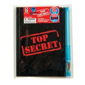 36 pieces of Top Secret Confidential Spy Notebook