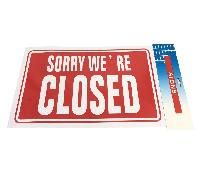 72 Pieces of 11.8"x7.9" Sign [sorry We're Closed]