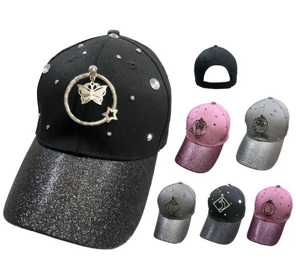 Glitter Baseball Cap- Various Colors