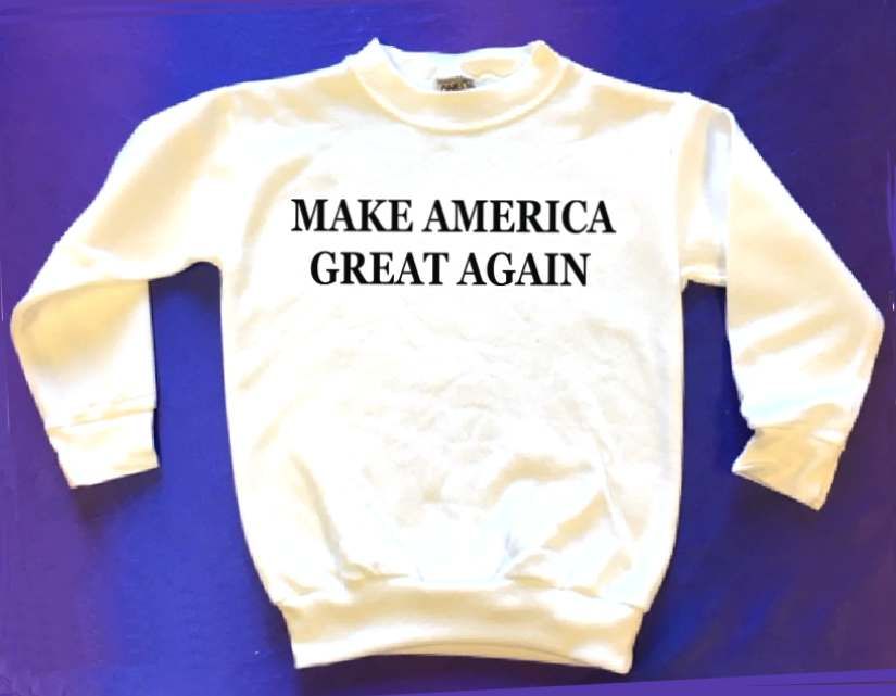 12 Pieces of Make America Great Again Youth Sweats - Black Ink
