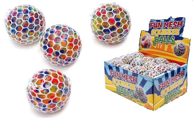 72 Wholesale Squishy Mesh Ball Toys
