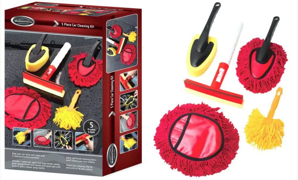12 Pieces of Car Cleaning Set - 5-Piece