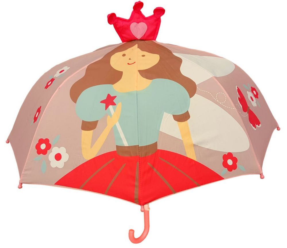 6 Wholesale 37" Girl's 3d PoP-Up Princess Umbrellas