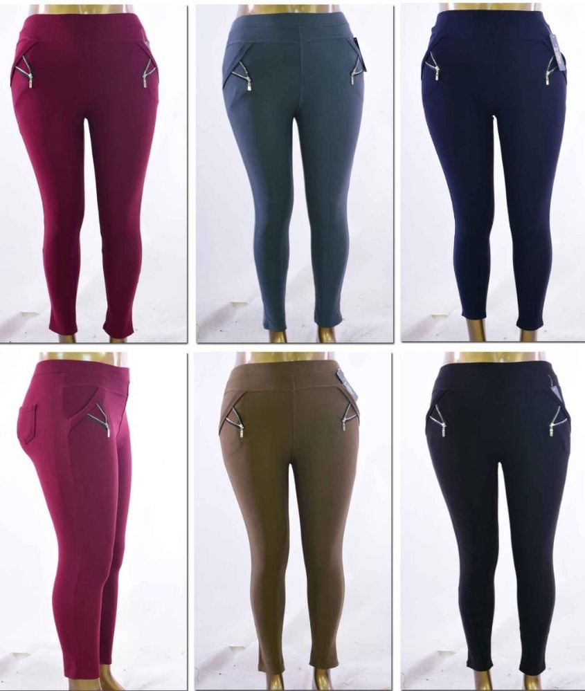 72 Wholesale Women's Plus Size PulL-On Pants With/ Side Zipper - Assorted Colors - Sizes 1X-3x