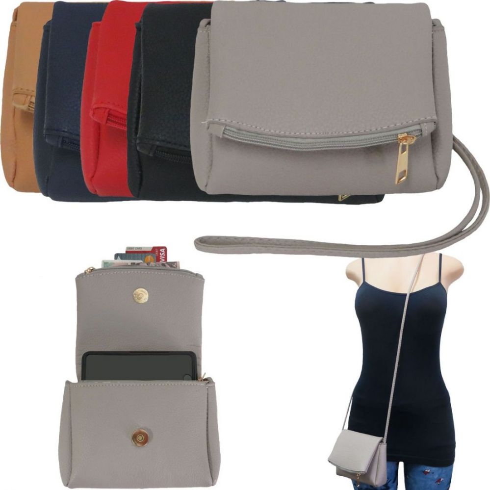36 Wholesale Fold Over Crossbody Bags With/ Detachable Straps
