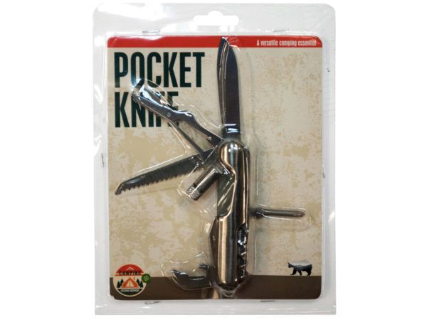 18 Pieces MultI-Tool Pocket Knife With Flashlight - Flash Lights