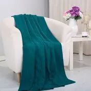 6 Wholesale Pietra Acrylic Throws In Teal