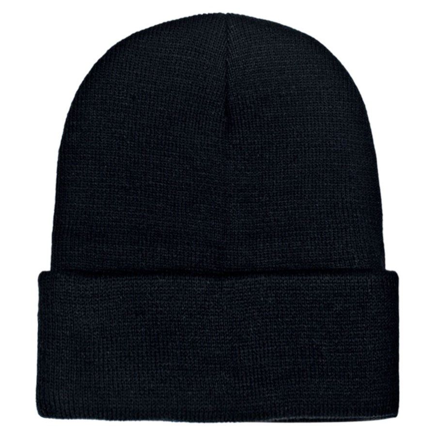 36 Wholesale Yacht & Smith Unisex Winter Warm Beanie Hats In Solid Black