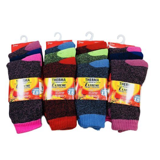 48 Pairs Thermaxxx Winter Thermal Socks 3PK Ladies - Womens Thermal Socks