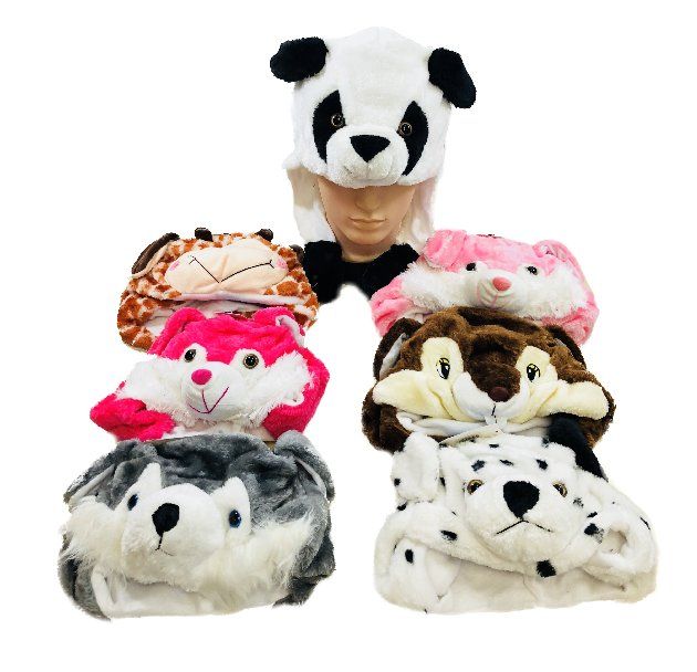 24 Wholesale Plush Animal Hats With Flapping Ears - at -  