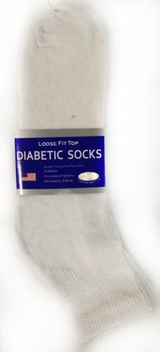 36 Pairs of Women's White Short Diabetic Sock