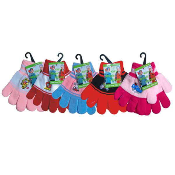 120 Pairs of Winter Kid Magic Glove With Moving Eye Cartoon