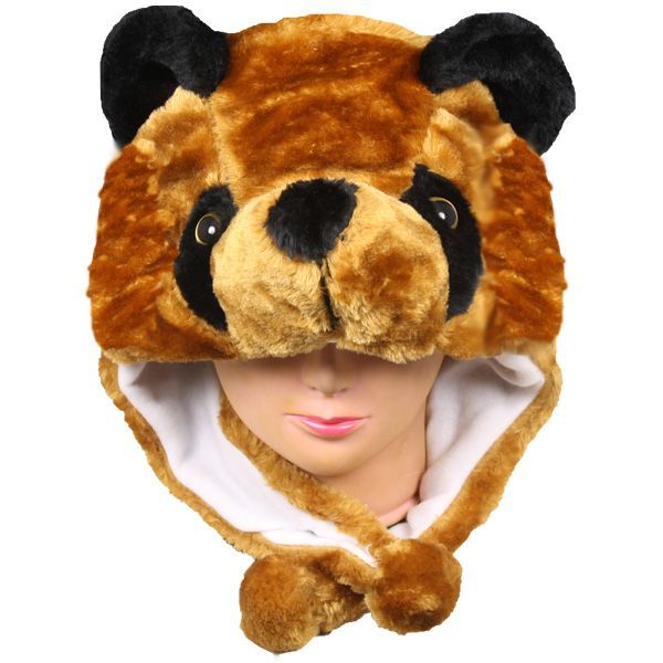 24 Pieces Soft Plush Bear Animal Character Earmuff Hat - Winter Animal Hats  - at 