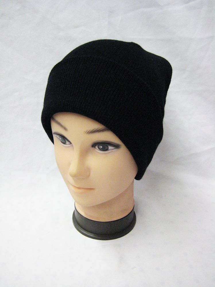 36 Pieces Solid Black Winter Beanie Hat - Winter Beanie Hats - at ...