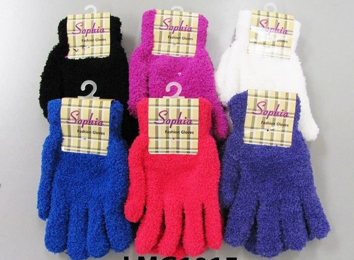 120 Wholesale Ladies Cozy Glove Solid Colors