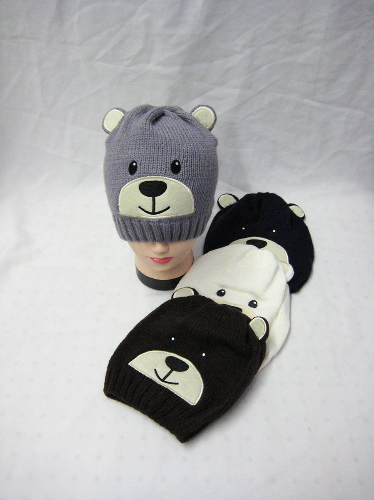 36 Pairs of Kids Winter Beanie Bear Hat