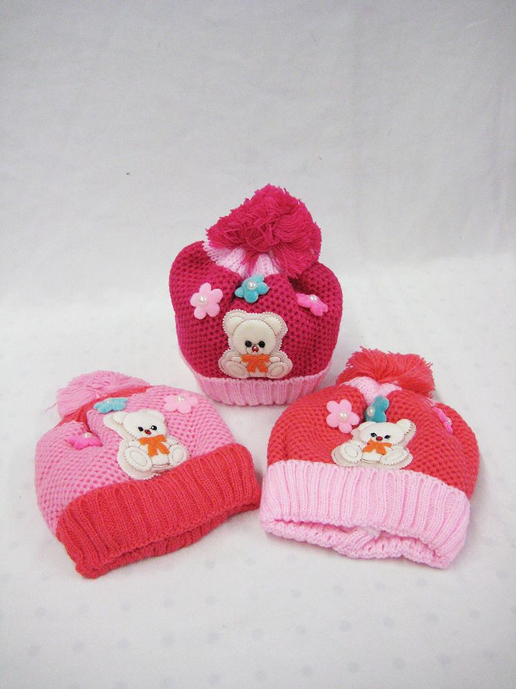 36 Pairs of Baby Girl Warm Winter Beanie Hat