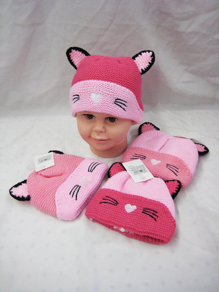36 Pairs of Baby Girls Winter Warm Cat Beanie Hat