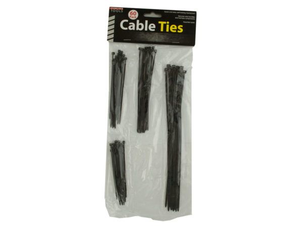 36 Pieces of Black Multipurpose Cable Ties