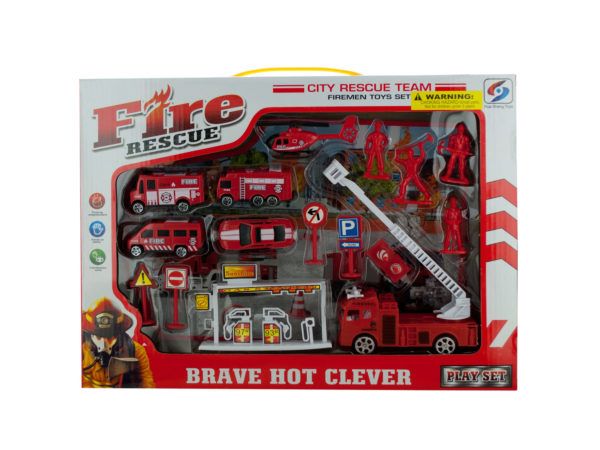 6 Wholesale Fire Rescue Team Play Set