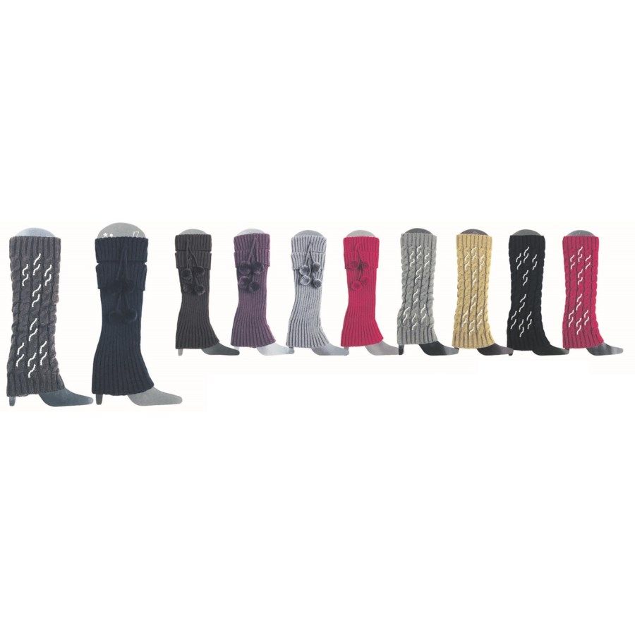 24 Wholesale Womens Leg Warmers Assorted Styles