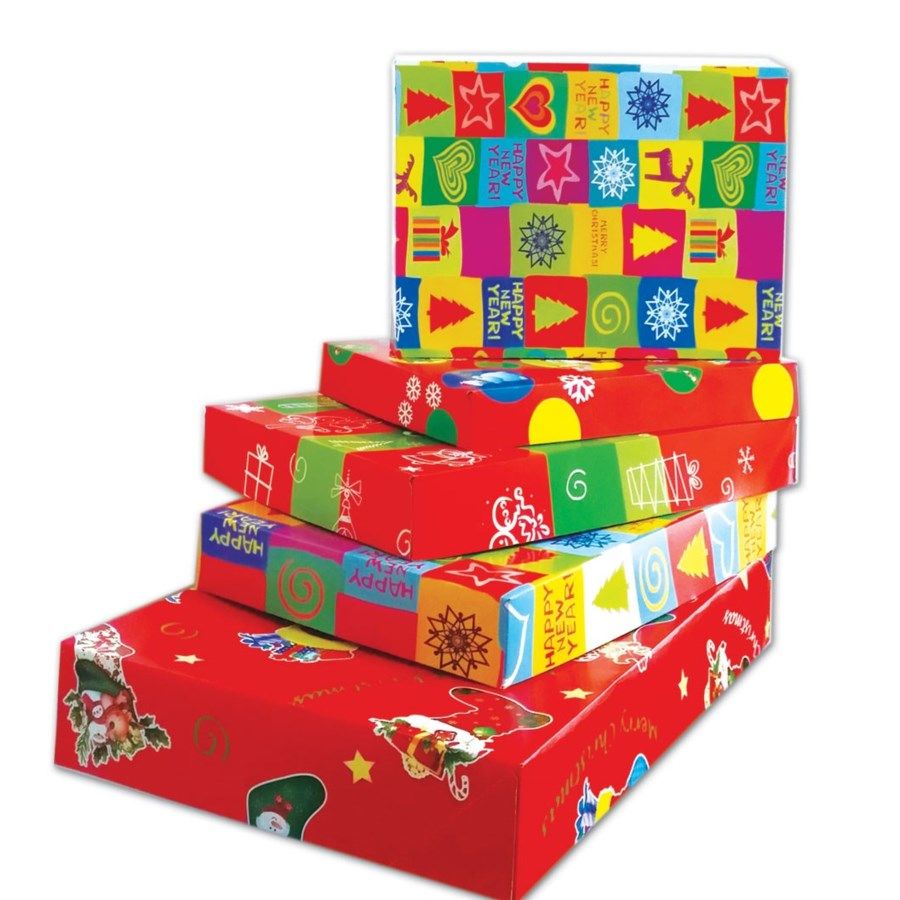 96 Pieces of Four Piece Xmas Gift Box Size Small